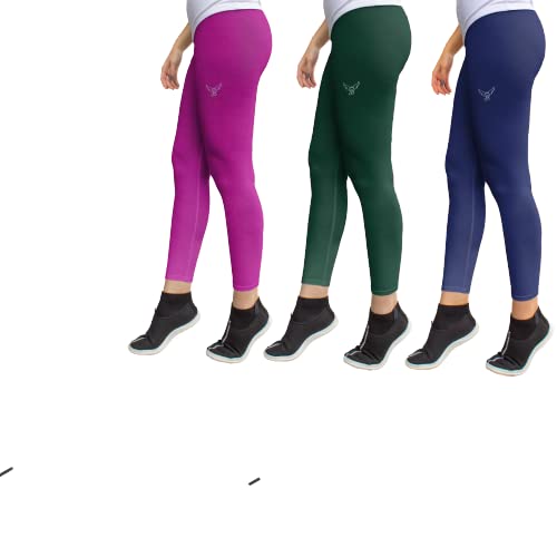 Women’s Ankle fit Leggings | Cotton and Lycra with 4 Way Stretch. Feels Soft, Good and Comfort (Pack of 3)